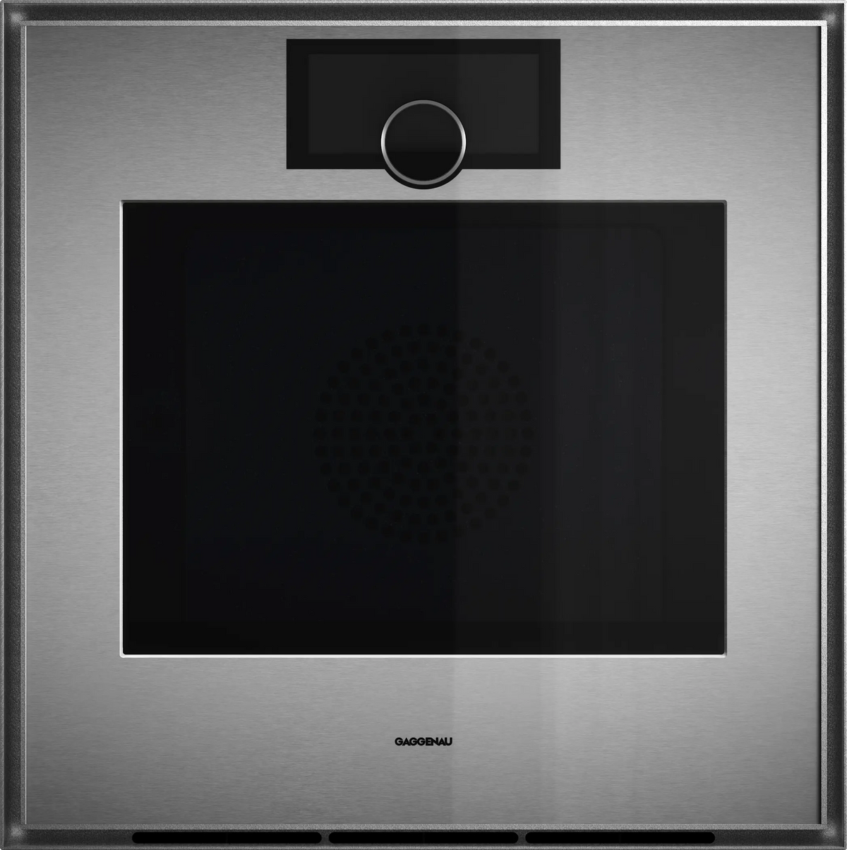 Expressive Series Oven 60 x 60 cm door hinge: left, Stainless steel behind smoked glass GO471120