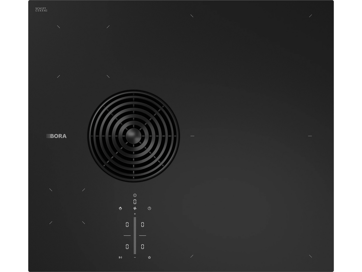 S PURE Hyper cooktop with integrated surface extractor
